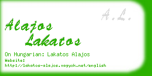 alajos lakatos business card